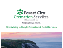 Tablet Screenshot of forestcitycremation.com